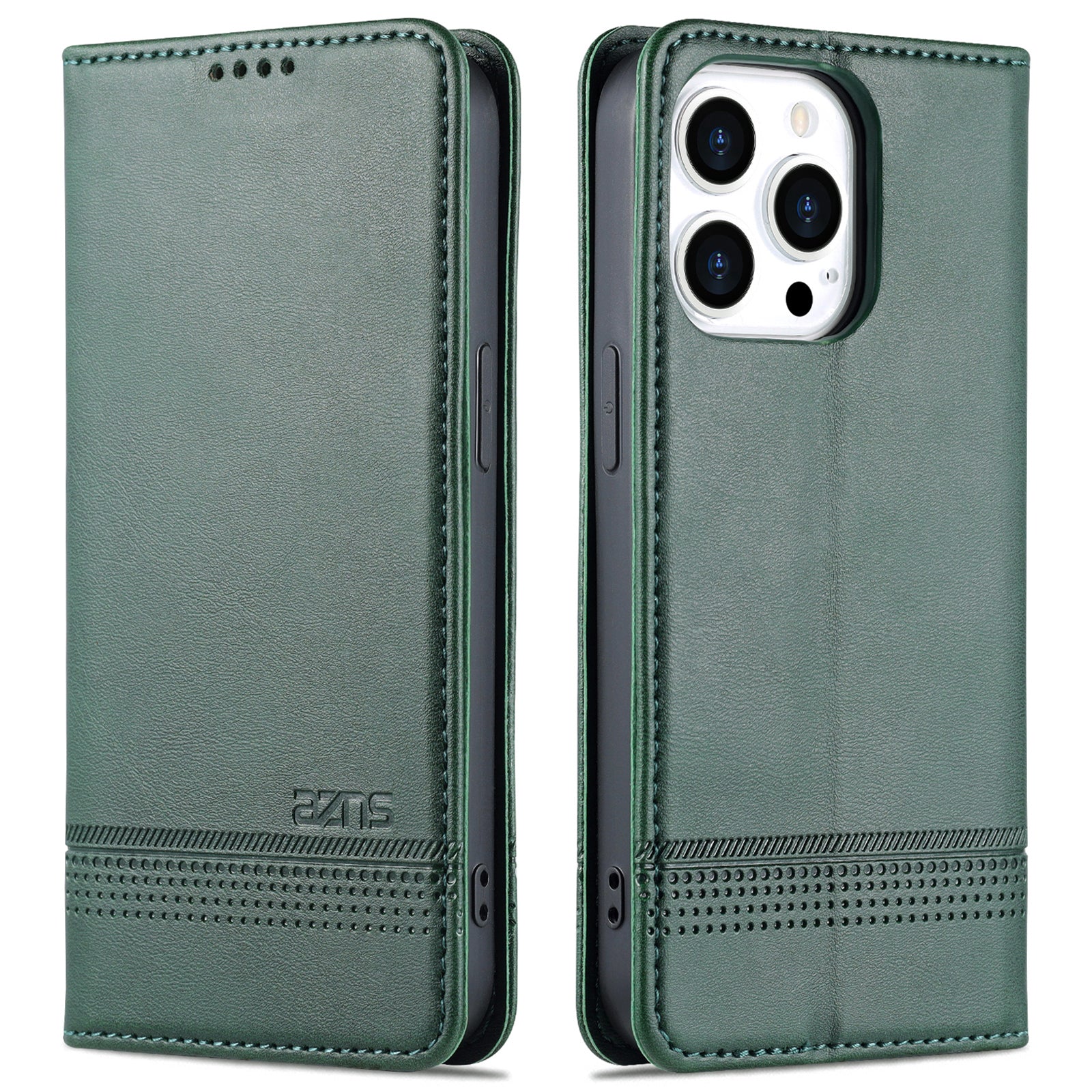 AZNS PU Læder TPU telefontaske til iPhone 15 Pungholder Anti-drop Cover AZNS PU Læder TPU telefontaske til iPhone 15 Pungholder Anti-drop Cover